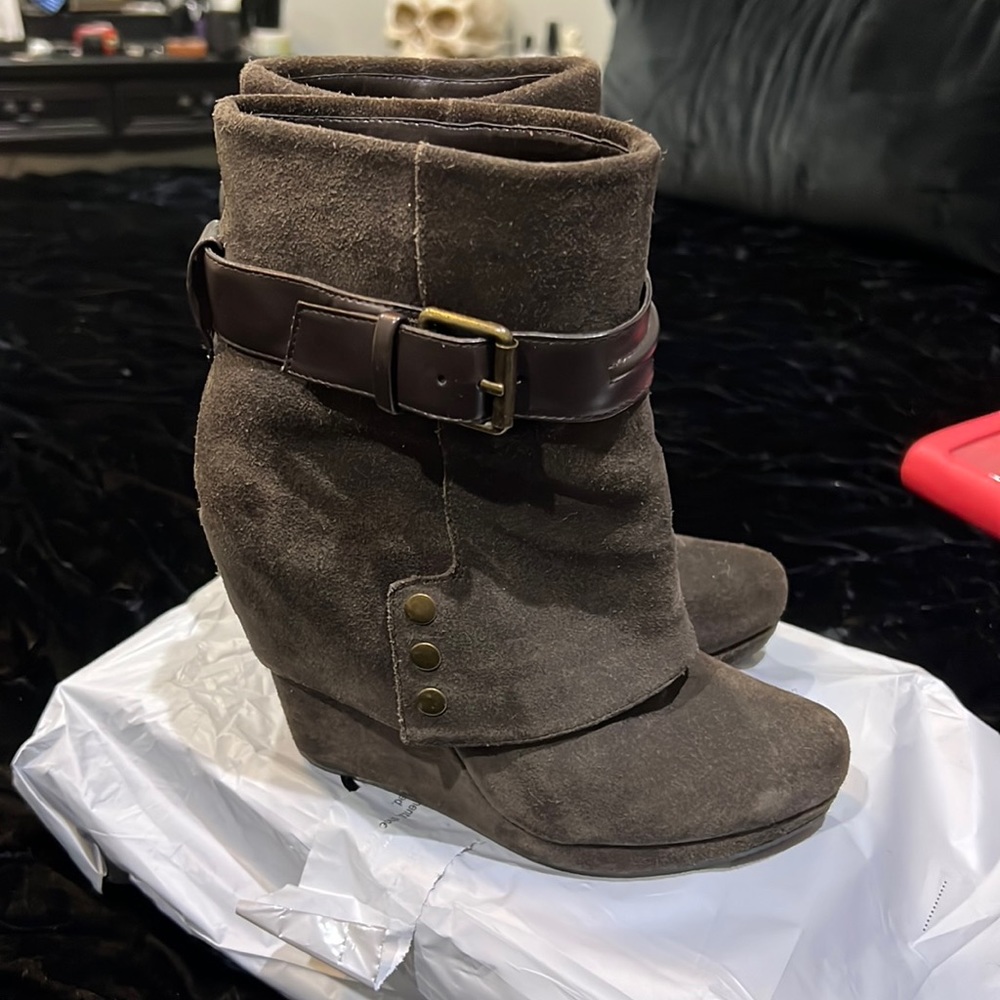 Saks Off Fifth Gray Collection Slouchy Boots